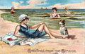 Beach 36 Vintage A4 Photo Print