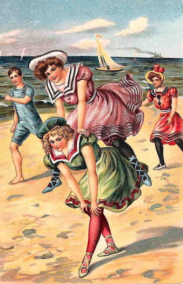 Beach 39 Vintage A4 Photo Print