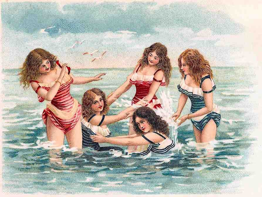 Beach 40 Vintage A4 Photo Print