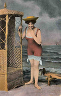 Beach 6 Vintage A4 Photo Print