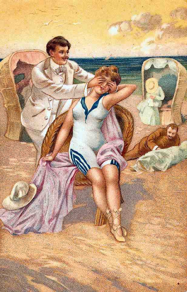 Beach 7 Vintage A4 Photo Print