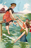 Beach 8 Vintage A4 Photo Print