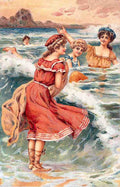 Beach 9 Vintage A4 Photo Print