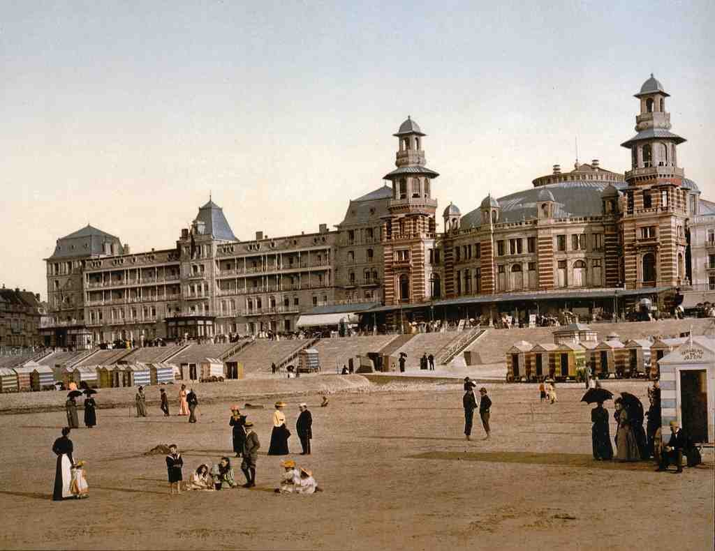 Beach And Kursaal Blankenberghe B Vintage A4 Photo Print