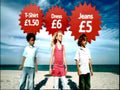 Beach Children Clothes Vintage Retro Advert Poster A4 Photo Print