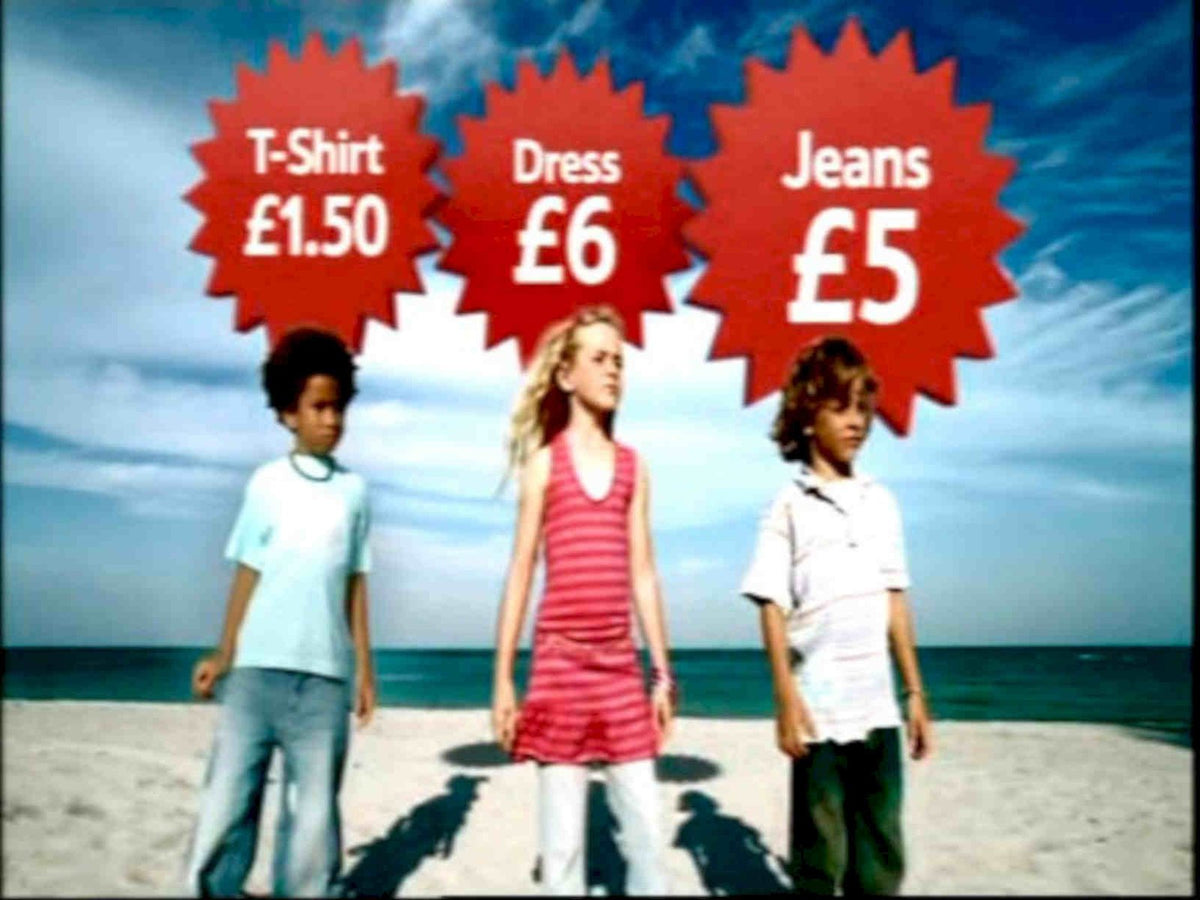 Beach Children Clothes Vintage Retro Advert Poster A4 Photo Print