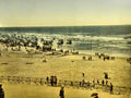 Beach From The Kursaal Ostend Belgium Vintage A4 Photo Print