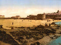 Beach Low Tide St Malo France Vintage A4 Photo Print