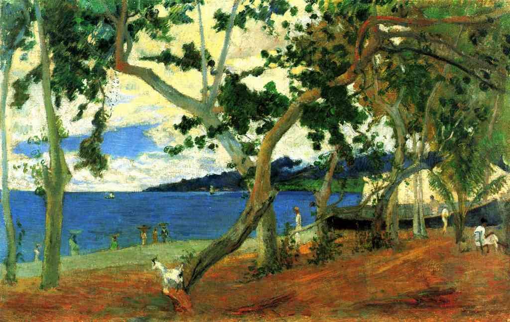 Beach Scene 2 Gauguin A4 Photo Print