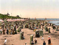 Beach Scene Norderney Germany Vintage A4 Photo Print