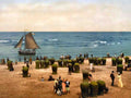 Beach Scheveningen Holland Vintage A4 Photo Print