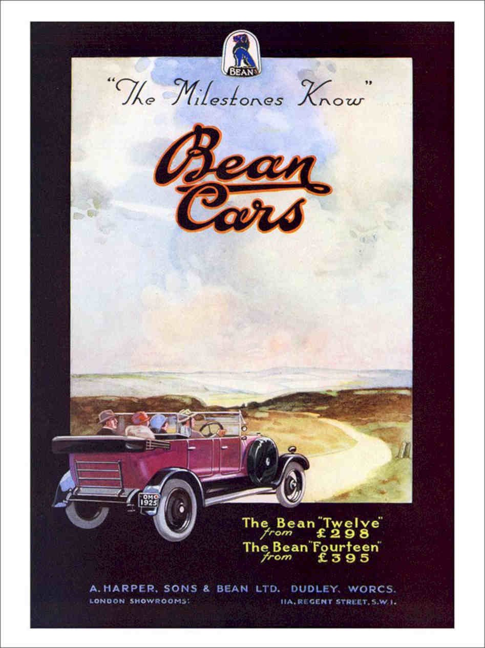Bean Cars 1928 Vintage Retro Advert Poster A4 Photo Print