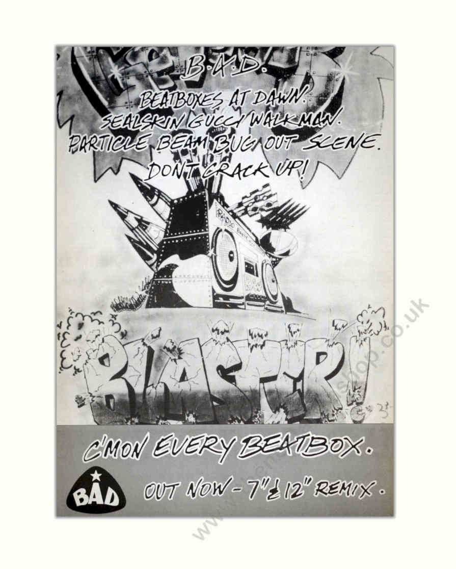 Beastie Boys Rapper Vintage Retro Advert Poster A4 Photo Print