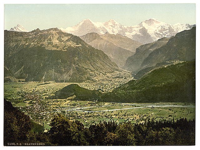 Beatenburg Bernese Oberland Vintage A4 Photo Print