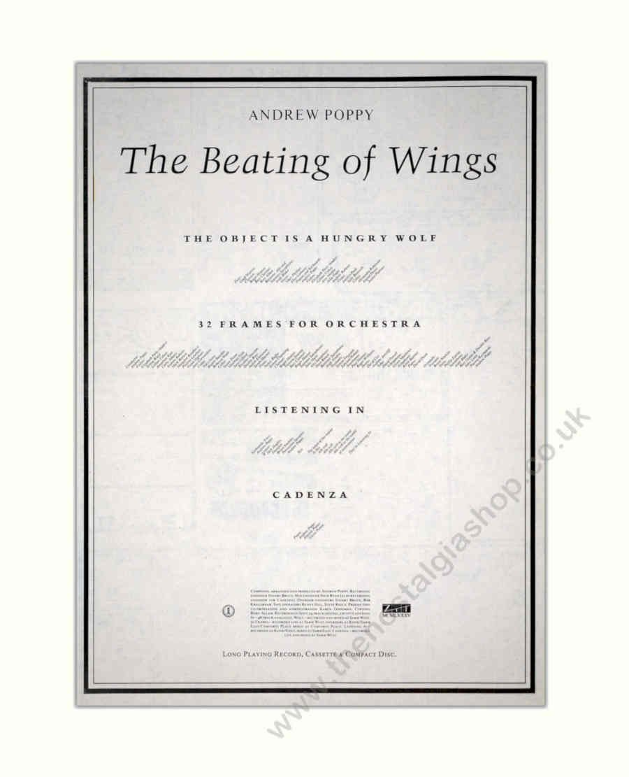 Beating Wings Orchestra Vintage Retro Advert Poster A4 Photo Print