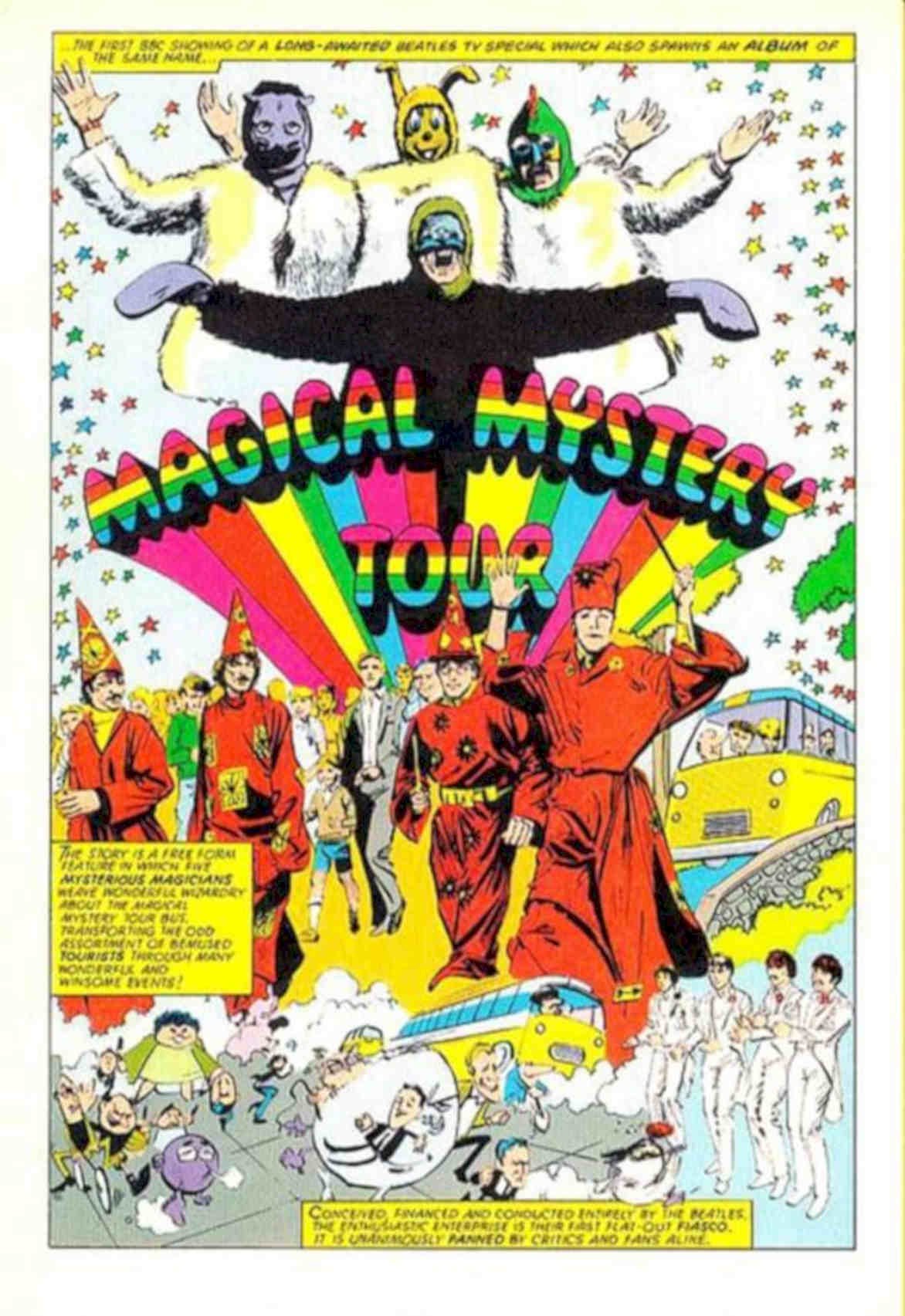 Beatles Cadillac Rainbow Vintage Retro Advert Poster A4 Photo Print