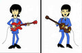 Beatles Paul Mcartney 2 Vintage Retro Advert Poster A4 Photo Print