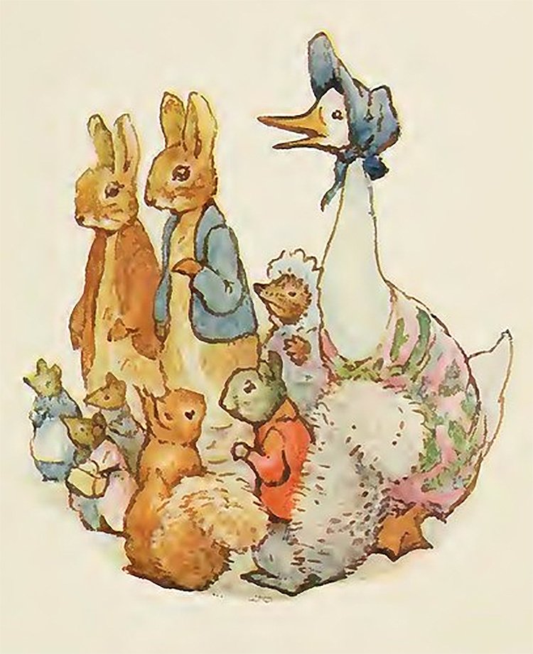 Beatrix Potter the tale of pigling bland A4 Photo Print
