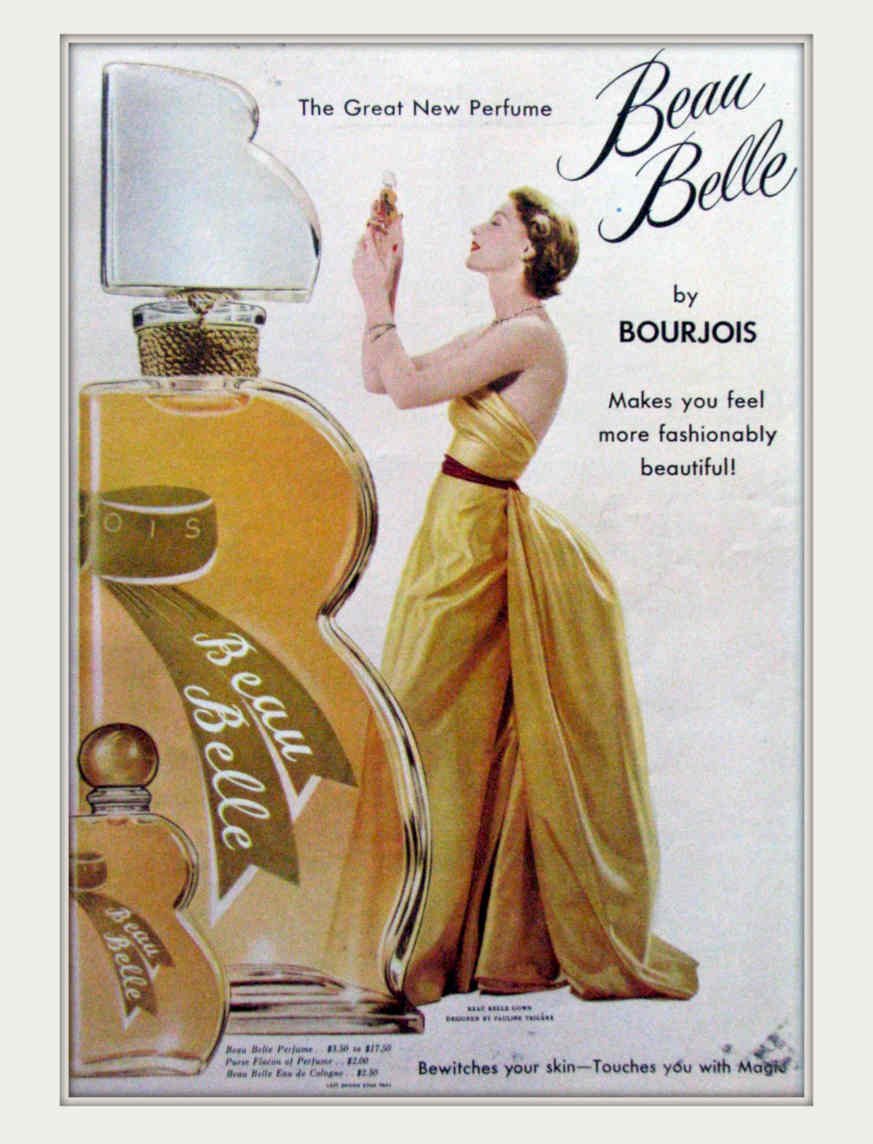 Beau Belle Perfume Vintage Retro Advert Poster A4 Photo Print