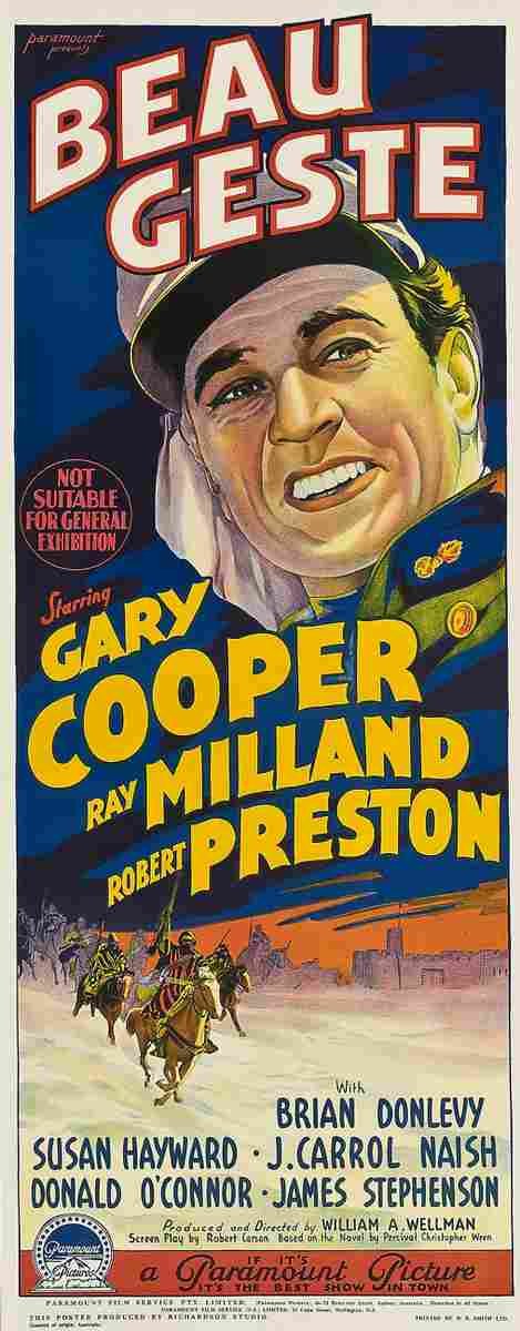 Beau Geste 1939 04 film star poster A4 Photo Print