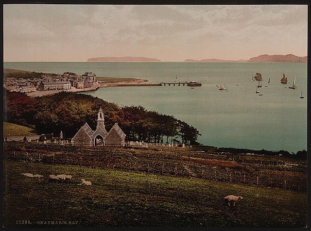 Beaumaris Bay Beaumaris Castle Vintage A4 Photo Print