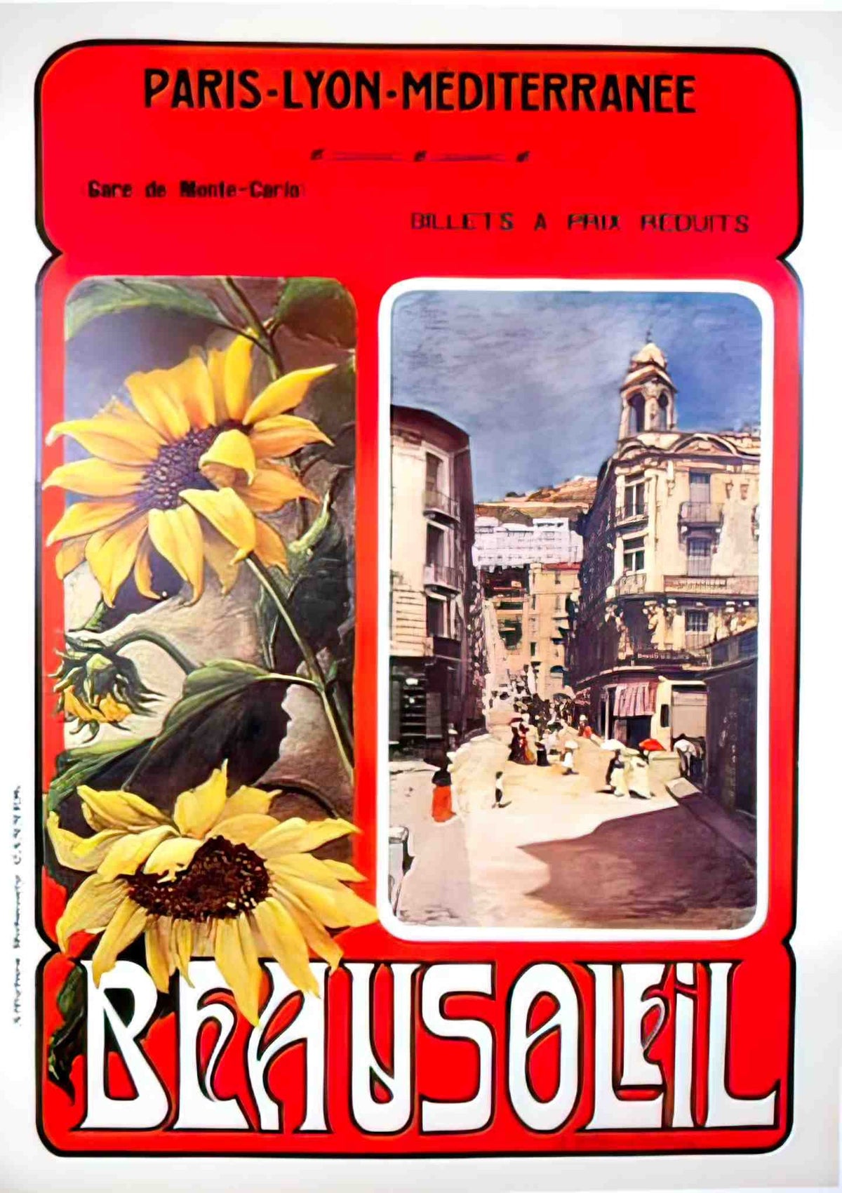 Beausoleil Advert A4 Photo Print