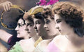 Beautiful Girls circa 1900 Vintage A4 Photo Print