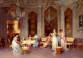Beda Francesco Parlor Scene Art A4 Photo Print