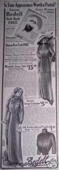 Bedell Style 1908 Vintage Retro Advert Ads A4 Photo Print