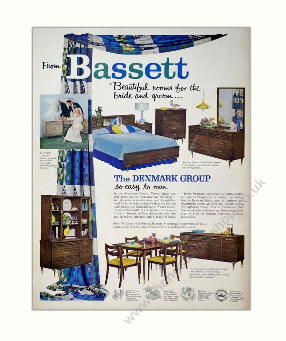 Bedroom Canopy Furniture Vintage Retro Advert Poster A4 Photo Print