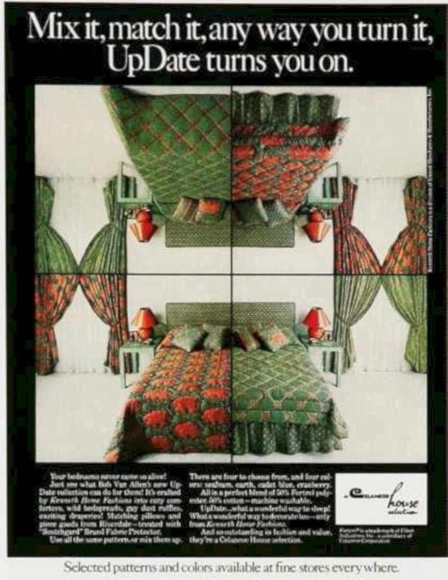 Bedroom Quilt Update Vintage Retro Advert Ads A4 Photo Print