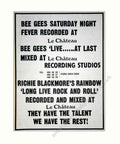 Bee Gees Rainbow Vintage Retro Advert Poster A4 Photo Print