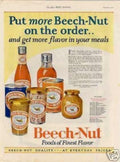 Beech Nut Foods Vintage Retro Advert Ads A4 Photo Print