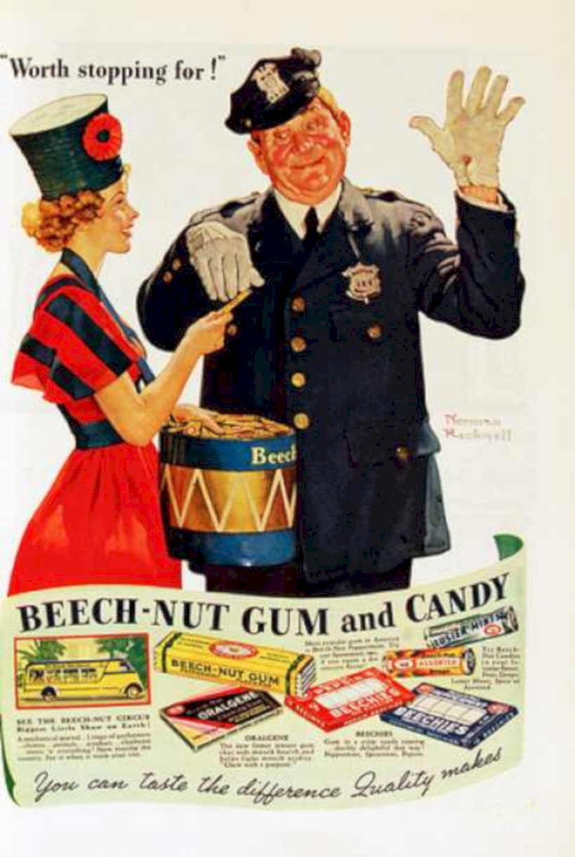 Beech Nut Gum Vintage Retro Advert Ads A4 Photo Print