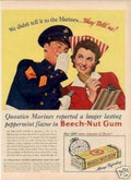 Beech Nut Marines Vintage Retro Advert Ads A4 Photo Print