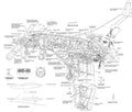 Beechcraft Starship cutaway A4 Photo Print