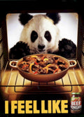 Beef Panda Oven Vintage Retro Advert Poster A4 Photo Print