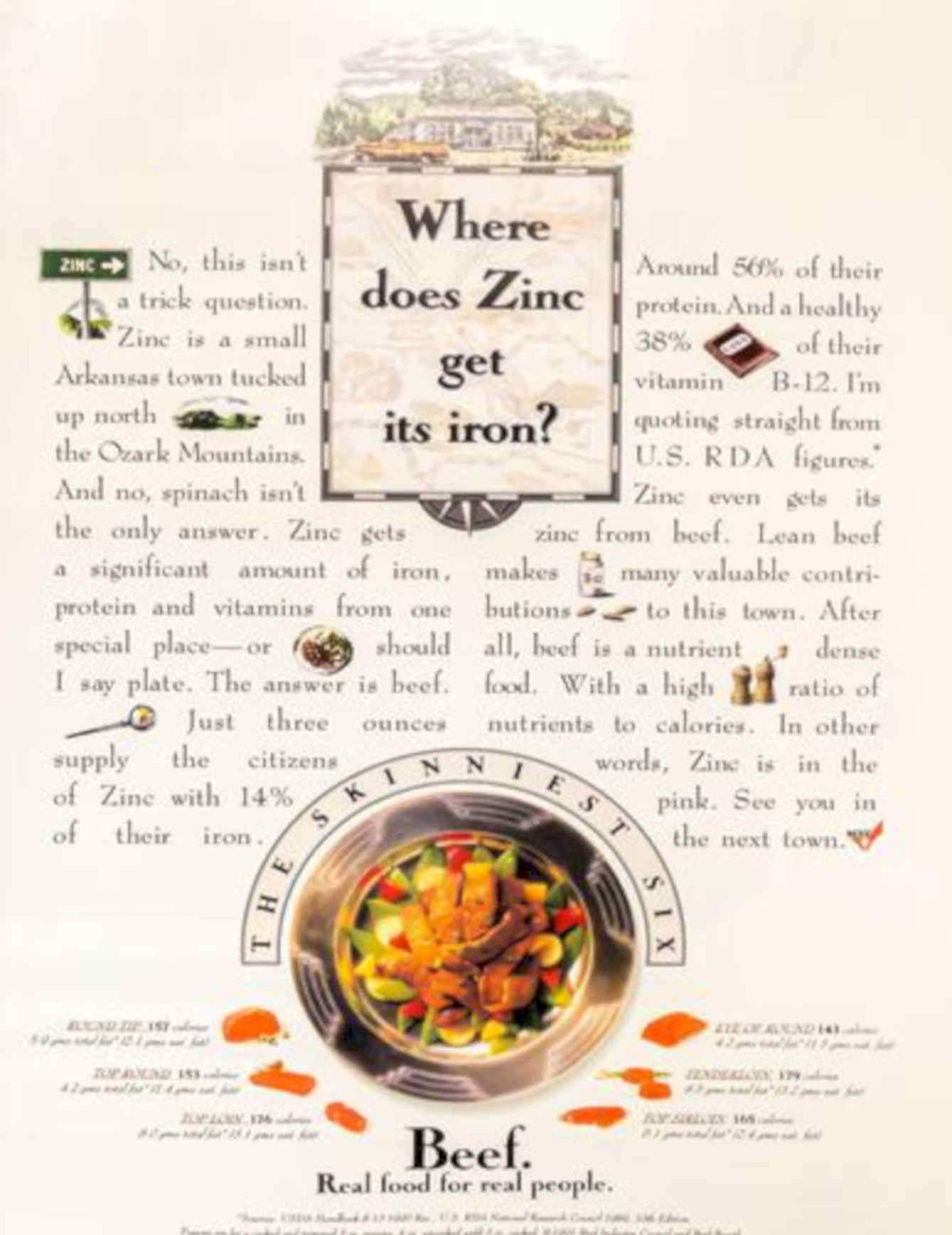 Beef Stew Ozark Vintage Retro Advert Poster A4 Photo Print