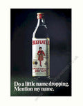 Beefeater Gin Bottle 1 Vintage Retro Advert Poster A4 Photo Print