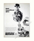 Beefeater Gin Bottle 2 Vintage Retro Advert Poster A4 Photo Print