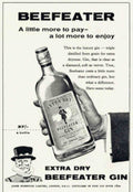 Beefer Extra Gin Vintage Retro Advert Poster A4 Photo Print