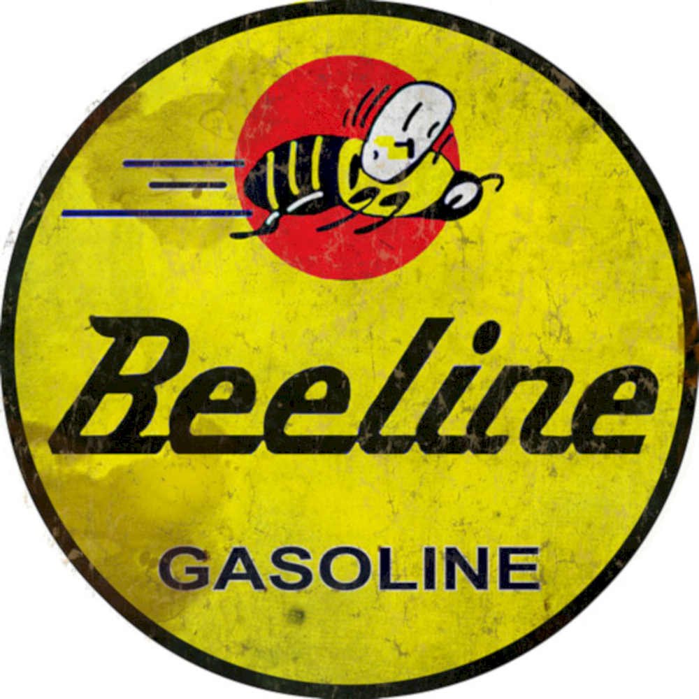 Beeline Gasoline Pump Vintage Retro Advert Ads A4 Photo Print