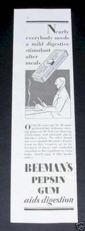 Beeman Pepsin Gum 2 Vintage Retro Advert Ads A4 Photo Print