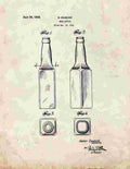 Beer Bottle Patent Print 1934 A4 Photo Print