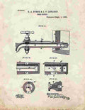 Beer Faucet Patent Print 1884 A4 Photo Print