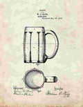 Beer Keg Patent Print 1876 A4 Photo Print