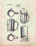 Beer Keg Patent Print 1951 A4 Photo Print