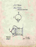 Beer Pitcher Patent Print 1860 A4 Photo Print