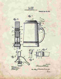 Beer Stein Patent Print 1914 A4 Photo Print