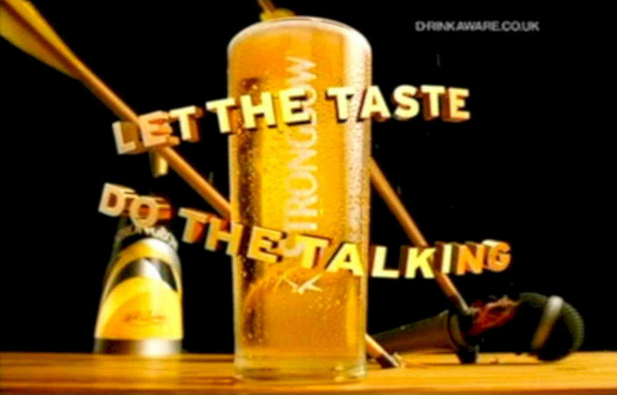Beer Strong Taste Vintage Retro Advert Poster A4 Photo Print